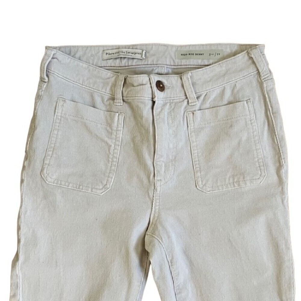 Anthropologie Pilcro and the Letterpress High Rise Skinny Corduroy Pants Size 29 - Picture 2 of 9